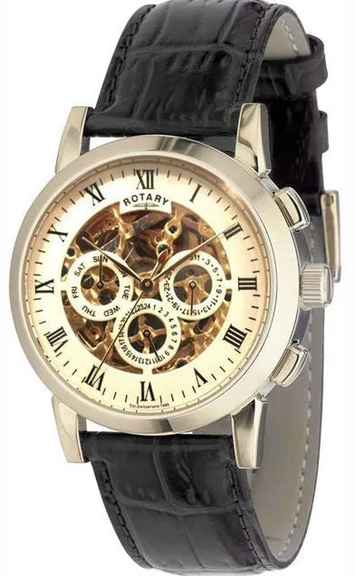 ROT Watch Gents Skeleton Strap