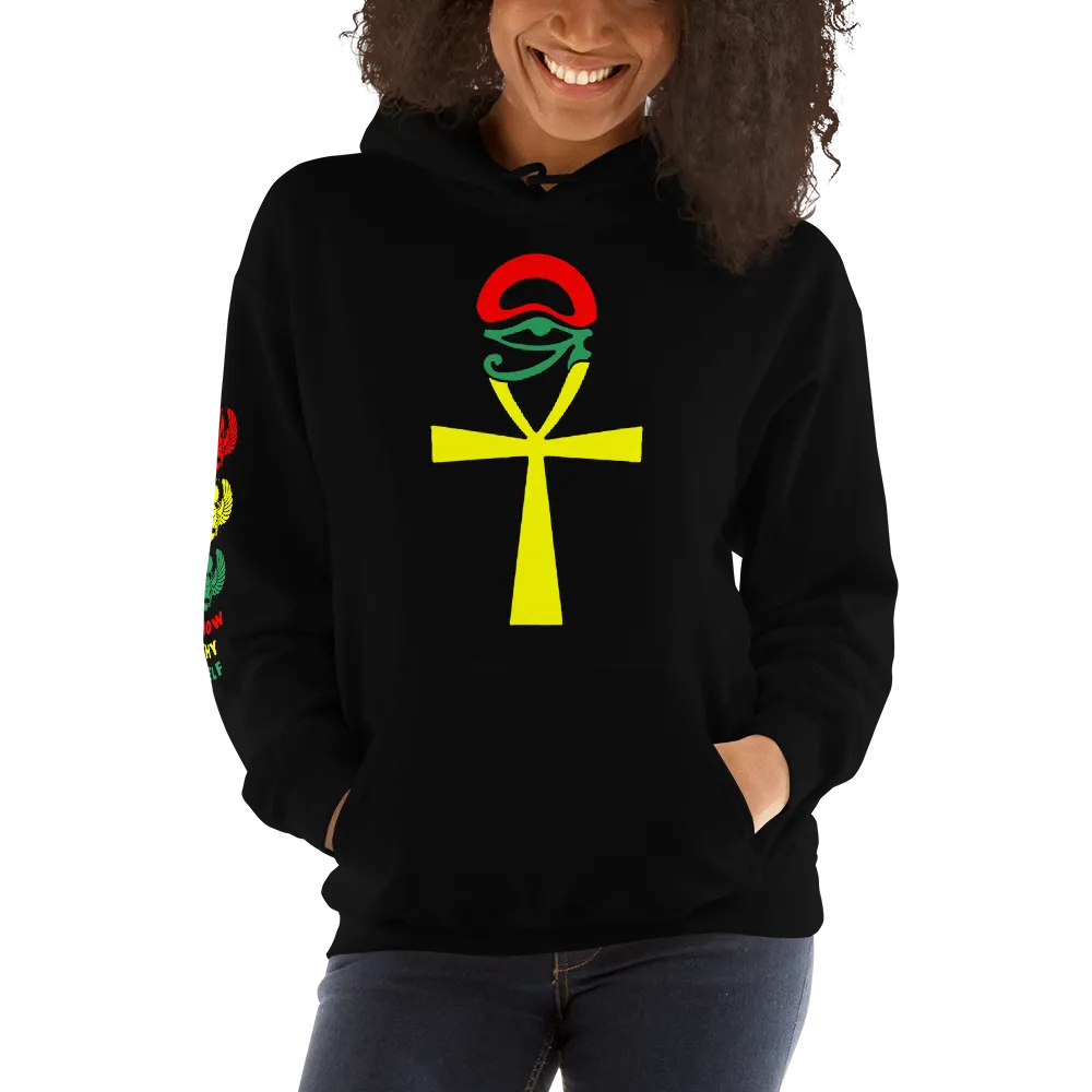 ROYAL. | Urban Resort | KNOW THYSELF ANKH & EYE Unisex Heavy Blend Hoodie & Tee Variety NU AFRIQUE