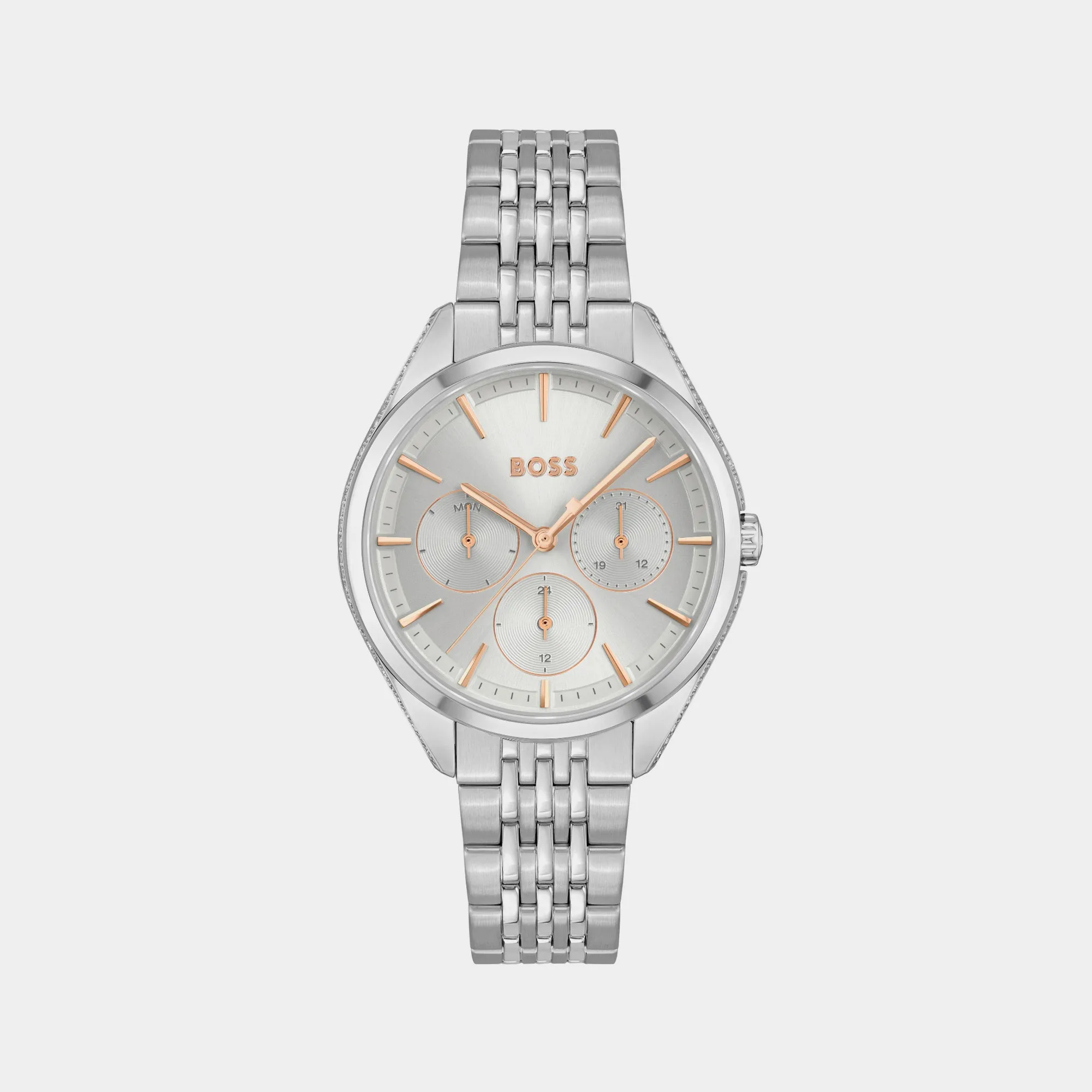 Saya Women Silver Chronograph Stainless Steel Watch 1502640