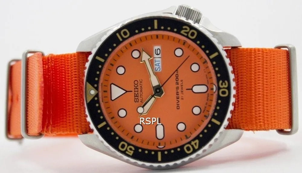 Seiko Automatic Diver's 200M NATO Strap SKX011J1-NATO7 Men's Watch