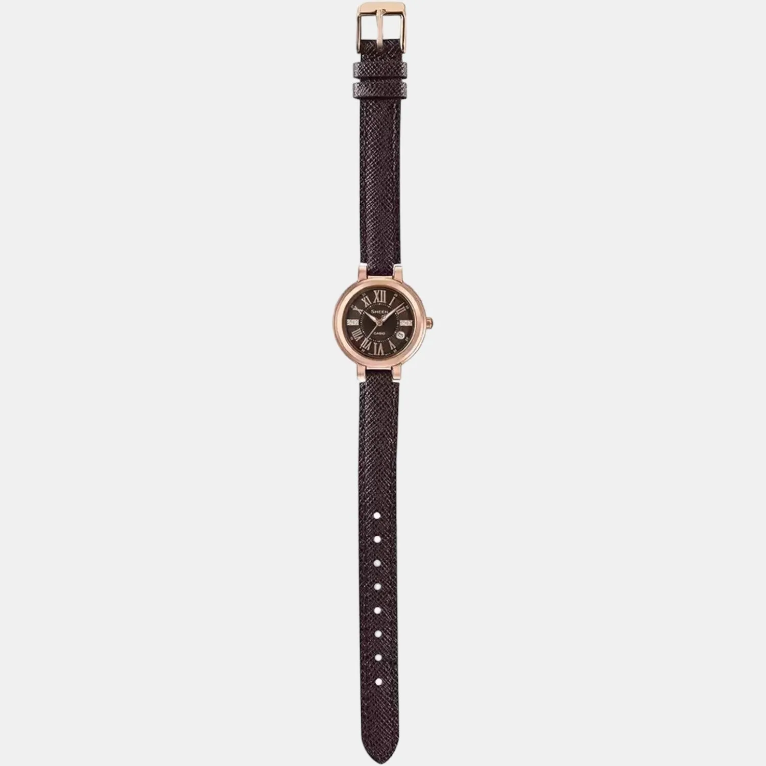 Sheen Women's Analog Leather Watch SX214 - SHE-4029PGL-5AUDF