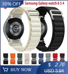 Silicone Strap For Samsung Galaxy Watch 7 6 5 4 44mm 40mm pro 45mm Sport 20mm Watchband Bracelet Galaxy Watch6 Classic 43mm 47mm