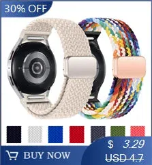 Silicone Strap For Samsung Galaxy Watch 7 6 5 4 44mm 40mm pro 45mm Sport 20mm Watchband Bracelet Galaxy Watch6 Classic 43mm 47mm