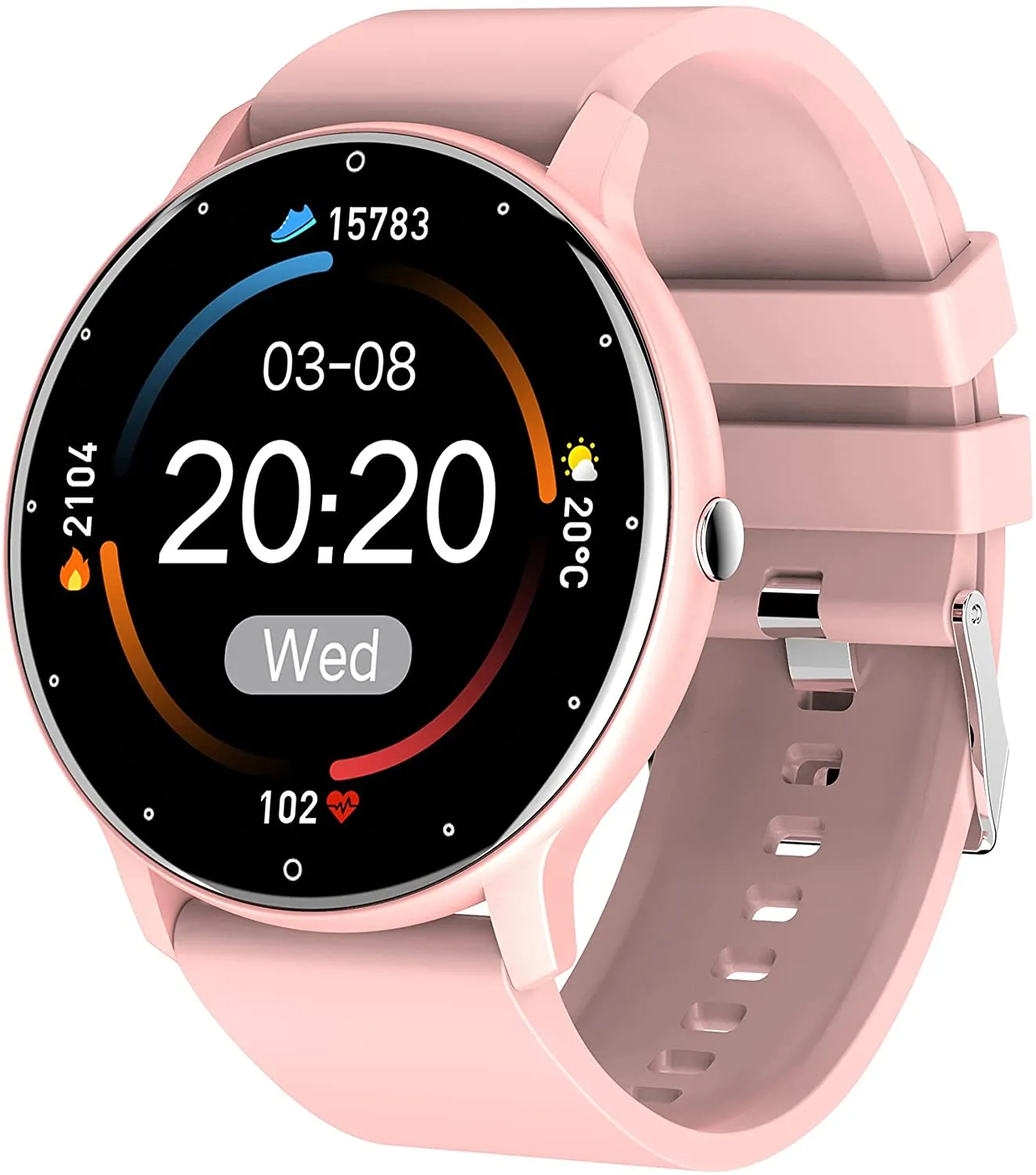 Smart Watches for Android iOS Phones, EBAKIN Smartwatch with Touch Screen, IP67 Waterproof Fitness Trackers with Heart Rate Monitor BP/SP02 Monitor Sleep Monitor, Activity Watch for Men Women