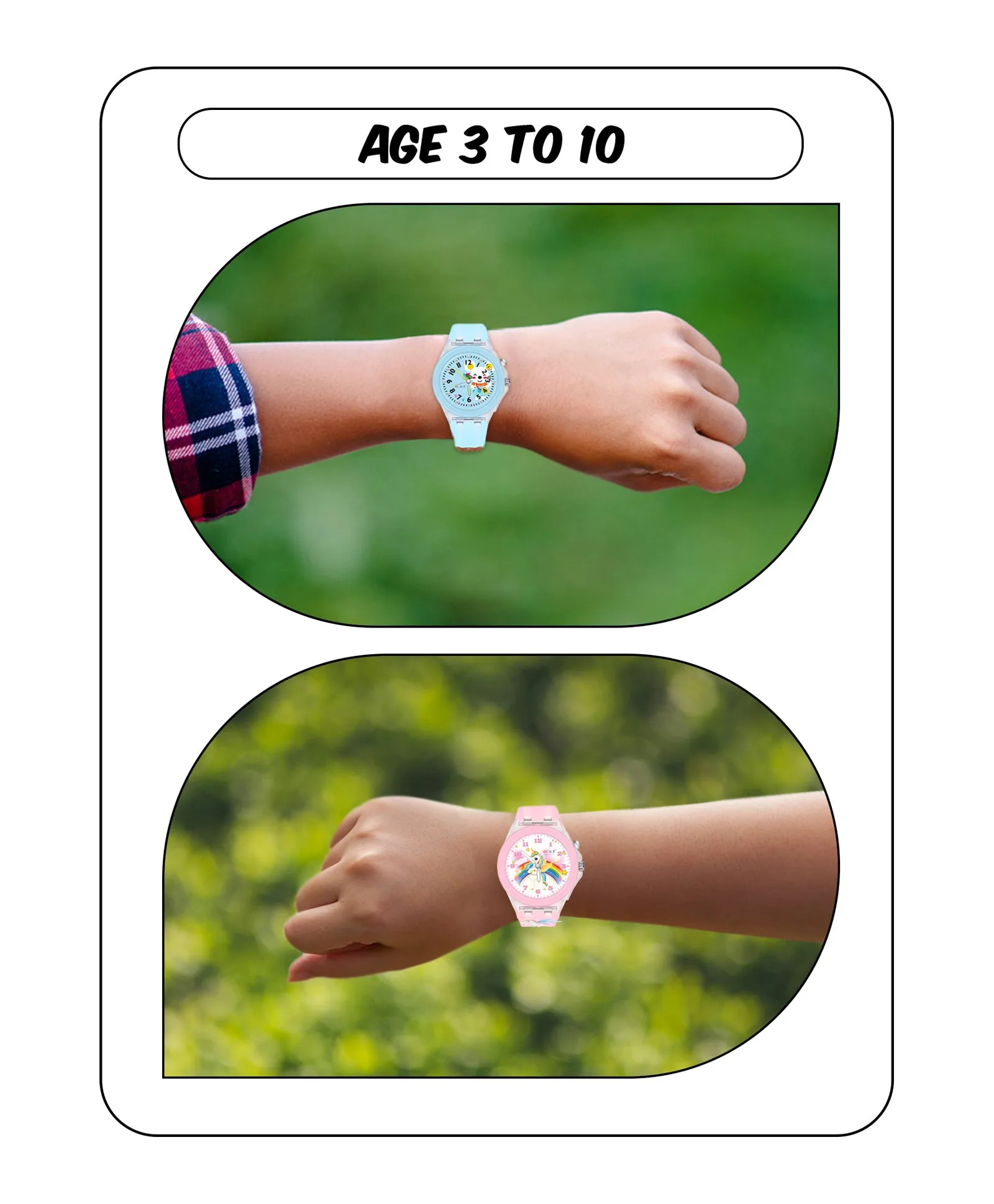 Spiky 3D Astronaut & Rabbit Cartoon Analog Light Watch Combo - Blue & Pink