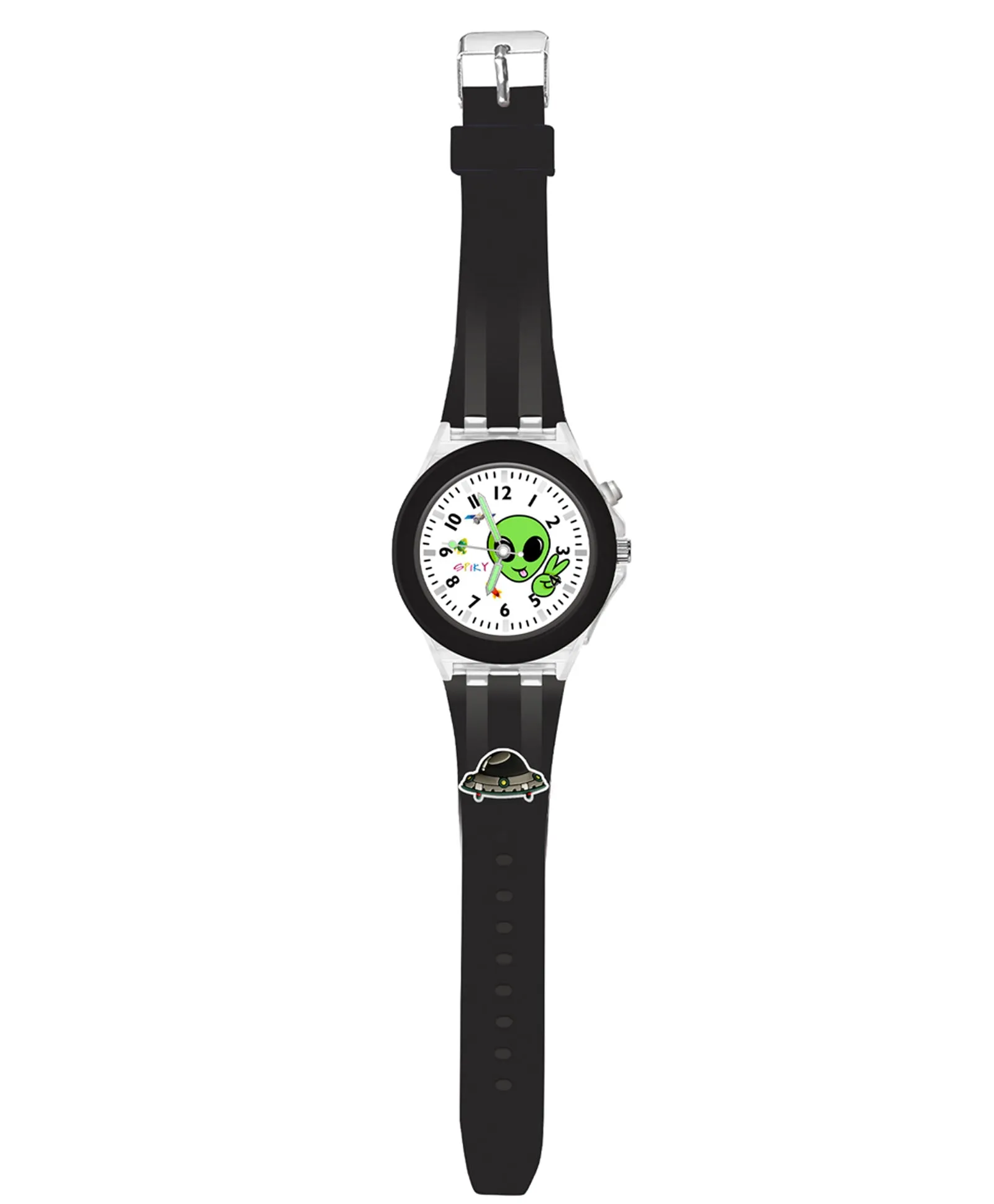 Spiky 3D Cartoon Monkey Analog Light Watch for Kids Boys & Girls - Cyan