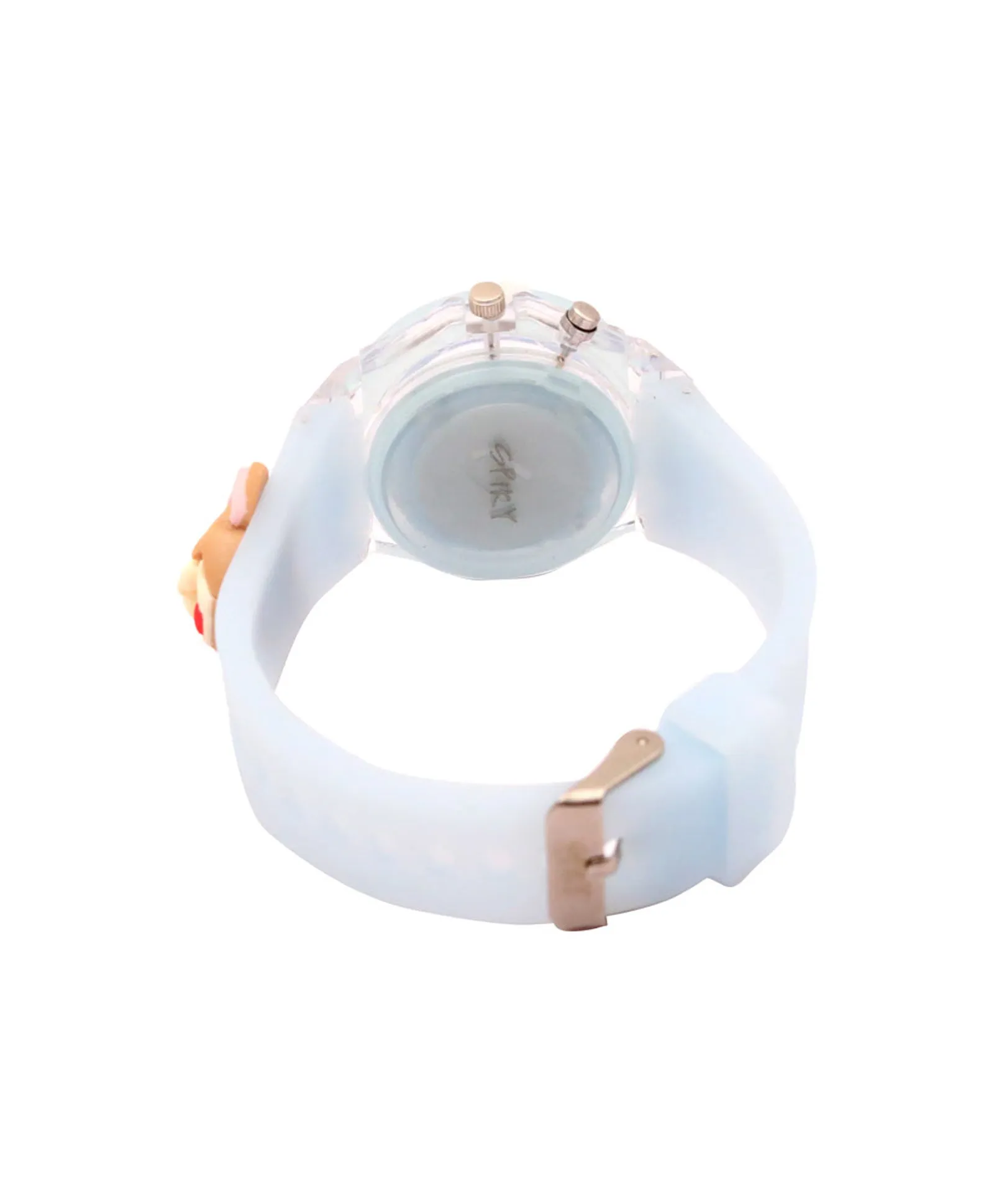 Spiky 3D Cartoon Monkey Analog Light Watch for Kids Boys & Girls - Cyan