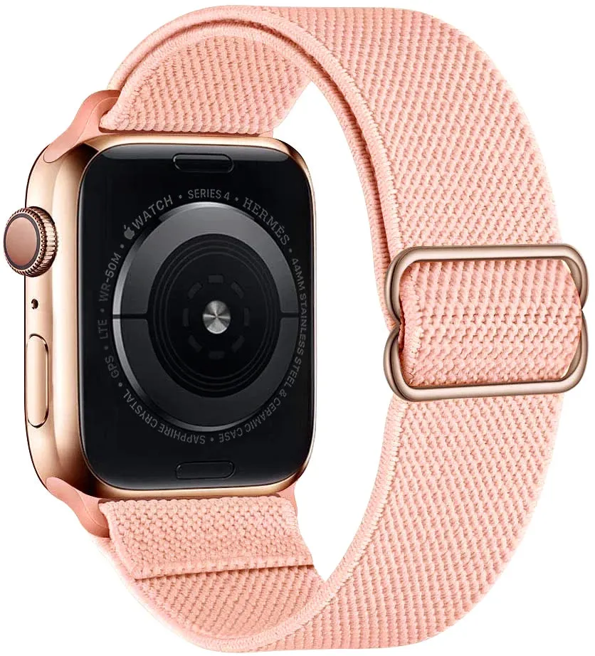 Strap for Apple Watch Ultra 2 Band 44mm 40mm 45mm 41mm 38mm 42mm 49mm Elastic Nylon Loop Bracelet iWatch Series 9 8 SE 7 6 5 4 3