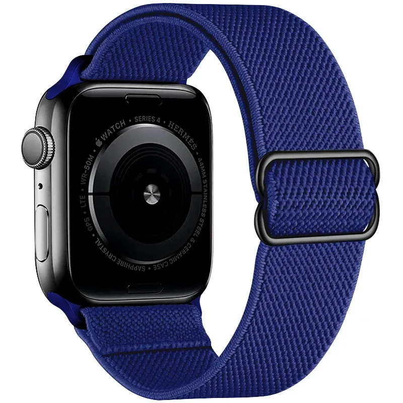 Strap for Apple Watch Ultra 2 Band 44mm 40mm 45mm 41mm 38mm 42mm 49mm Elastic Nylon Loop Bracelet iWatch Series 9 8 SE 7 6 5 4 3