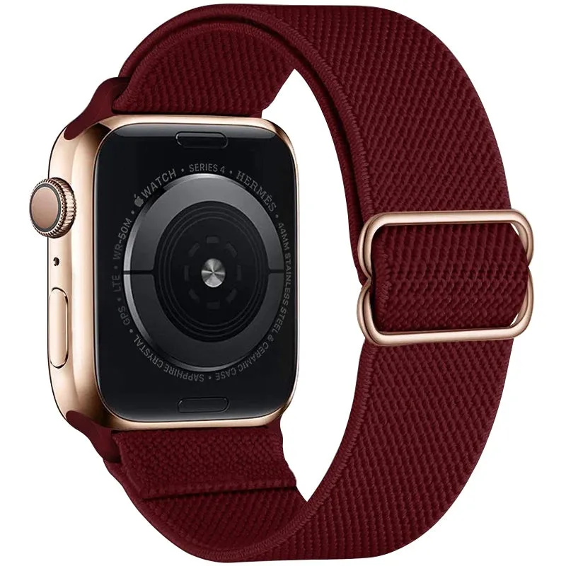 Strap for Apple Watch Ultra 2 Band 44mm 40mm 45mm 41mm 38mm 42mm 49mm Elastic Nylon Loop Bracelet iWatch Series 9 8 SE 7 6 5 4 3