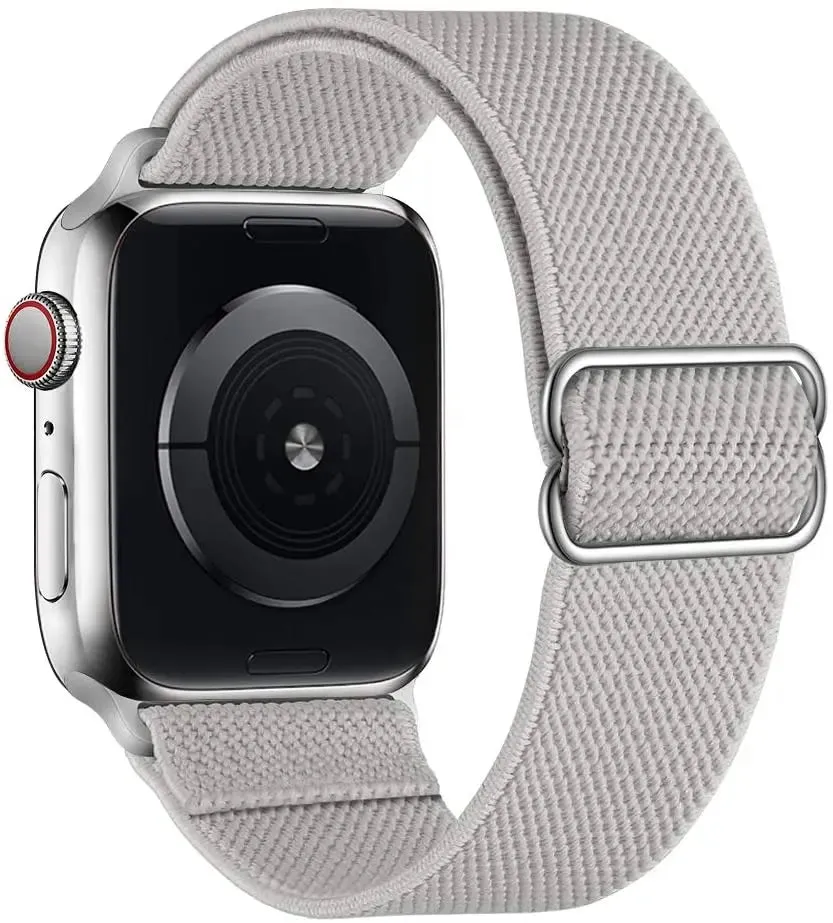 Strap for Apple Watch Ultra 2 Band 44mm 40mm 45mm 41mm 38mm 42mm 49mm Elastic Nylon Loop Bracelet iWatch Series 9 8 SE 7 6 5 4 3