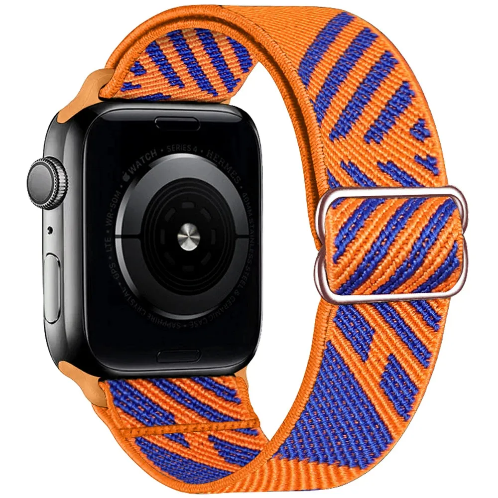 Strap for Apple Watch Ultra 2 Band 44mm 40mm 45mm 41mm 38mm 42mm 49mm Elastic Nylon Loop Bracelet iWatch Series 9 8 SE 7 6 5 4 3