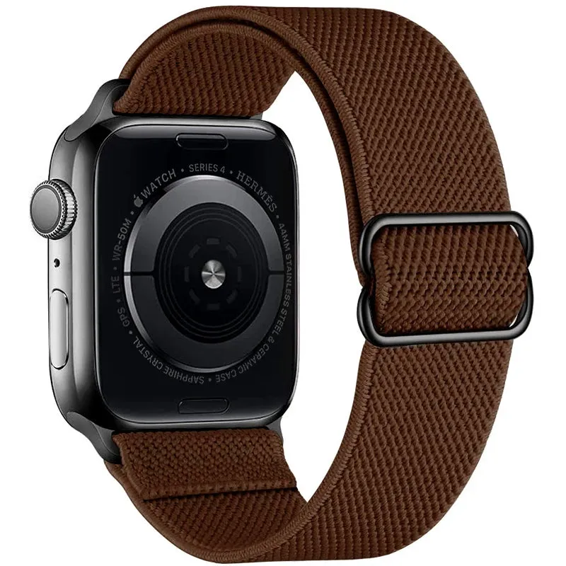 Strap for Apple Watch Ultra 2 Band 44mm 40mm 45mm 41mm 38mm 42mm 49mm Elastic Nylon Loop Bracelet iWatch Series 9 8 SE 7 6 5 4 3