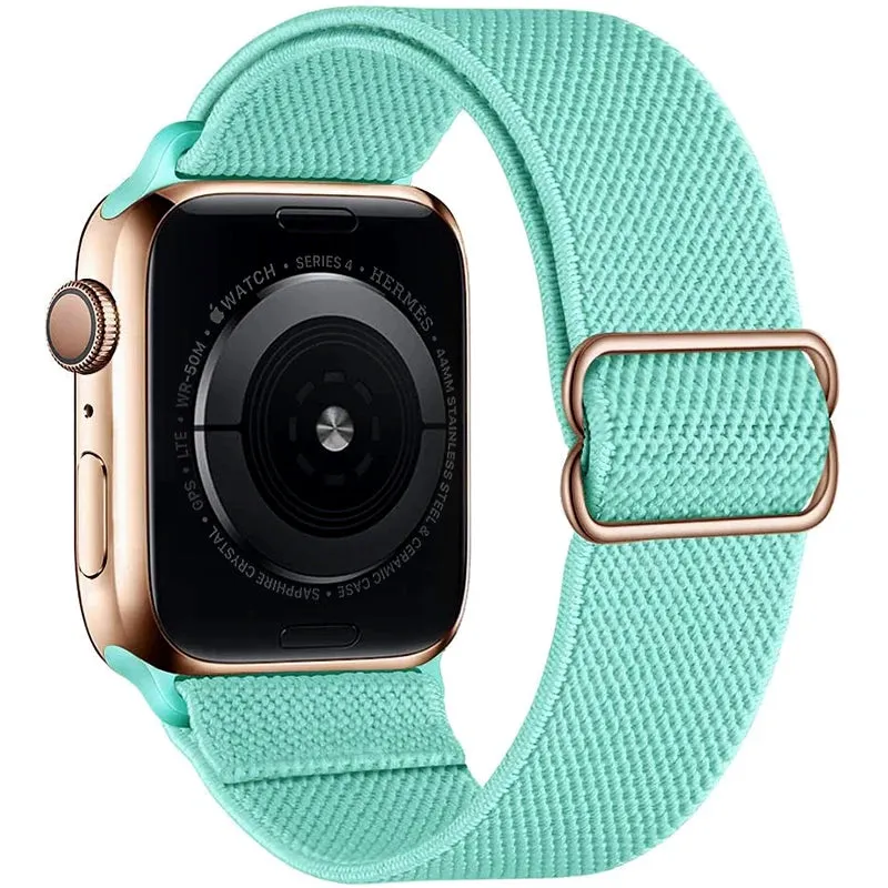 Strap for Apple Watch Ultra 2 Band 44mm 40mm 45mm 41mm 38mm 42mm 49mm Elastic Nylon Loop Bracelet iWatch Series 9 8 SE 7 6 5 4 3