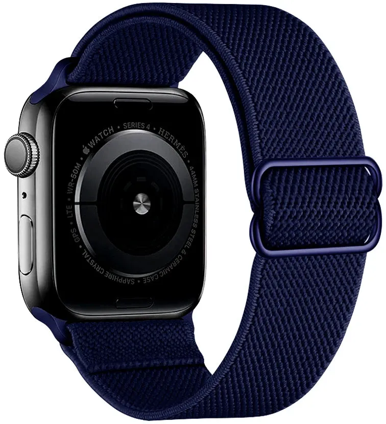 Strap for Apple Watch Ultra 2 Band 44mm 40mm 45mm 41mm 38mm 42mm 49mm Elastic Nylon Loop Bracelet iWatch Series 9 8 SE 7 6 5 4 3