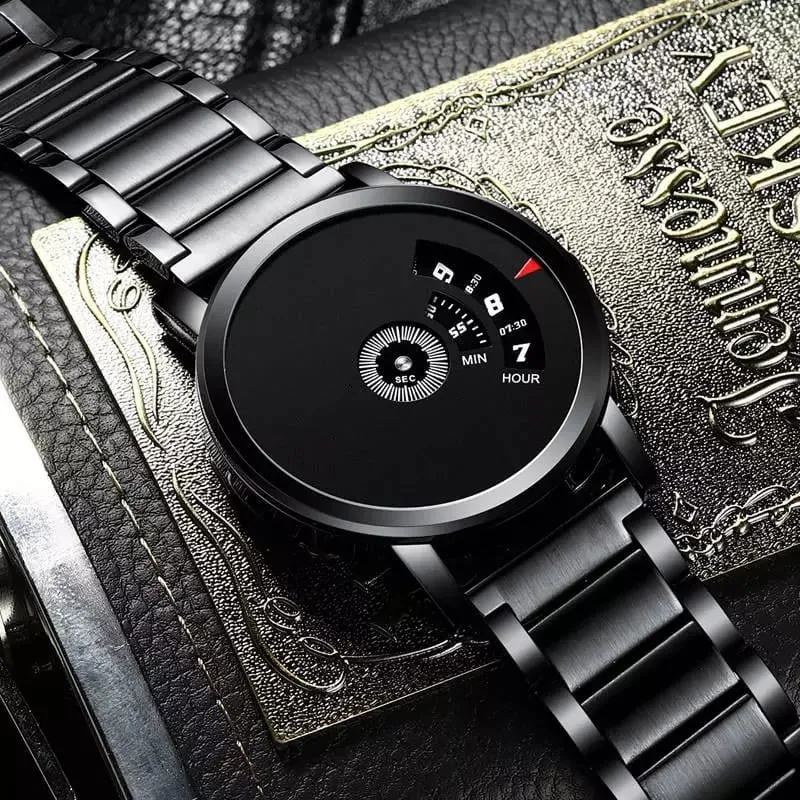 Stylish & Unique Metal Non Pointer Creative Wrist Watches S4487958