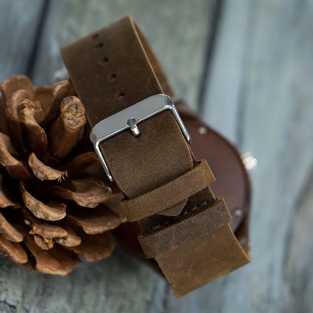 Stylish Walnut Wood Men's Belt Wrist Watch