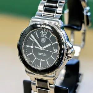 TAG HEUER Formula 1 Watch Date Indicator Ref. WAH1210 35mm Quartz Wristwatch Steel & Ceramic