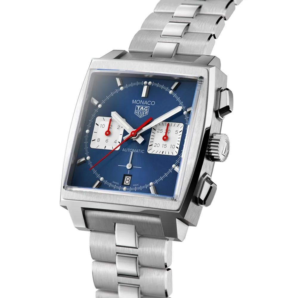 TAG Heuer Monaco 39mm Blue Dial Automatic Chronograph Gents Watch CBL2111.BA0644