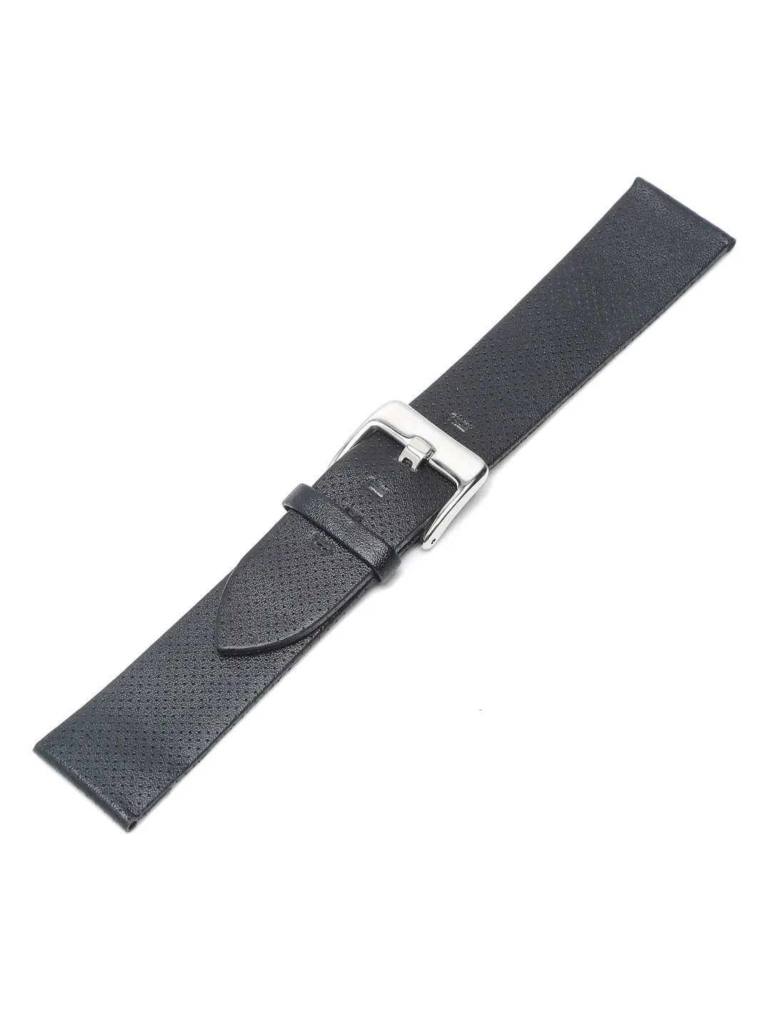 Teakwood black texture leather casual 22 MM watch strap