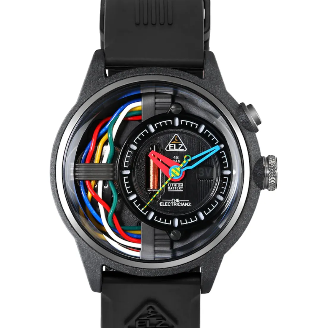 The ELECTRICIANZ Carbon Z 45mm Black Rubber