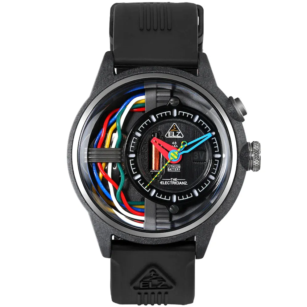 The ELECTRICIANZ Carbon Z 45mm Black Rubber