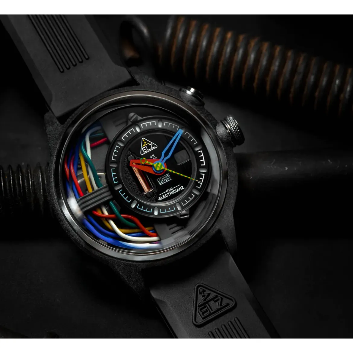 The ELECTRICIANZ Carbon Z 45mm Black Rubber