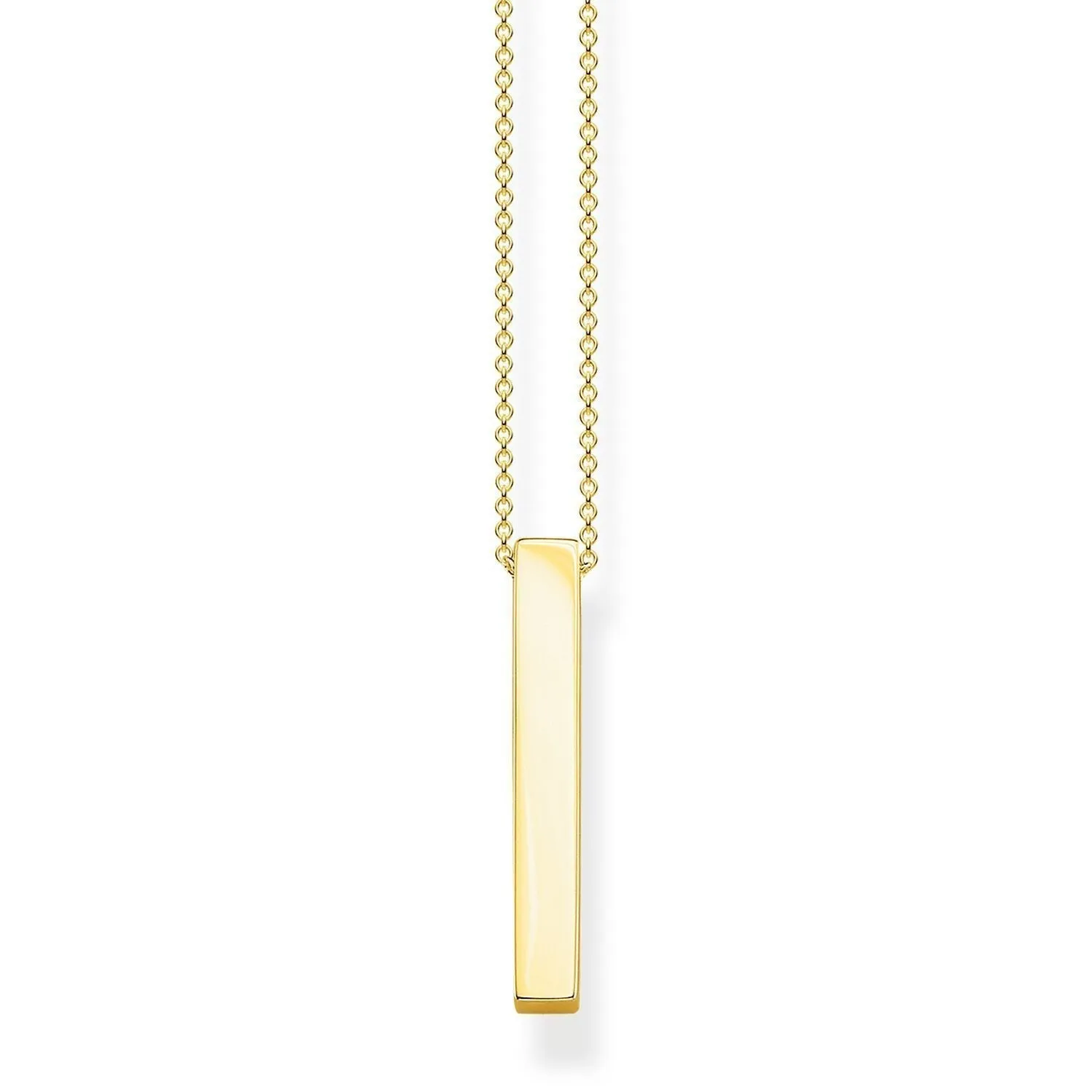 Thomas Sabo Necklace Golden Cuboid