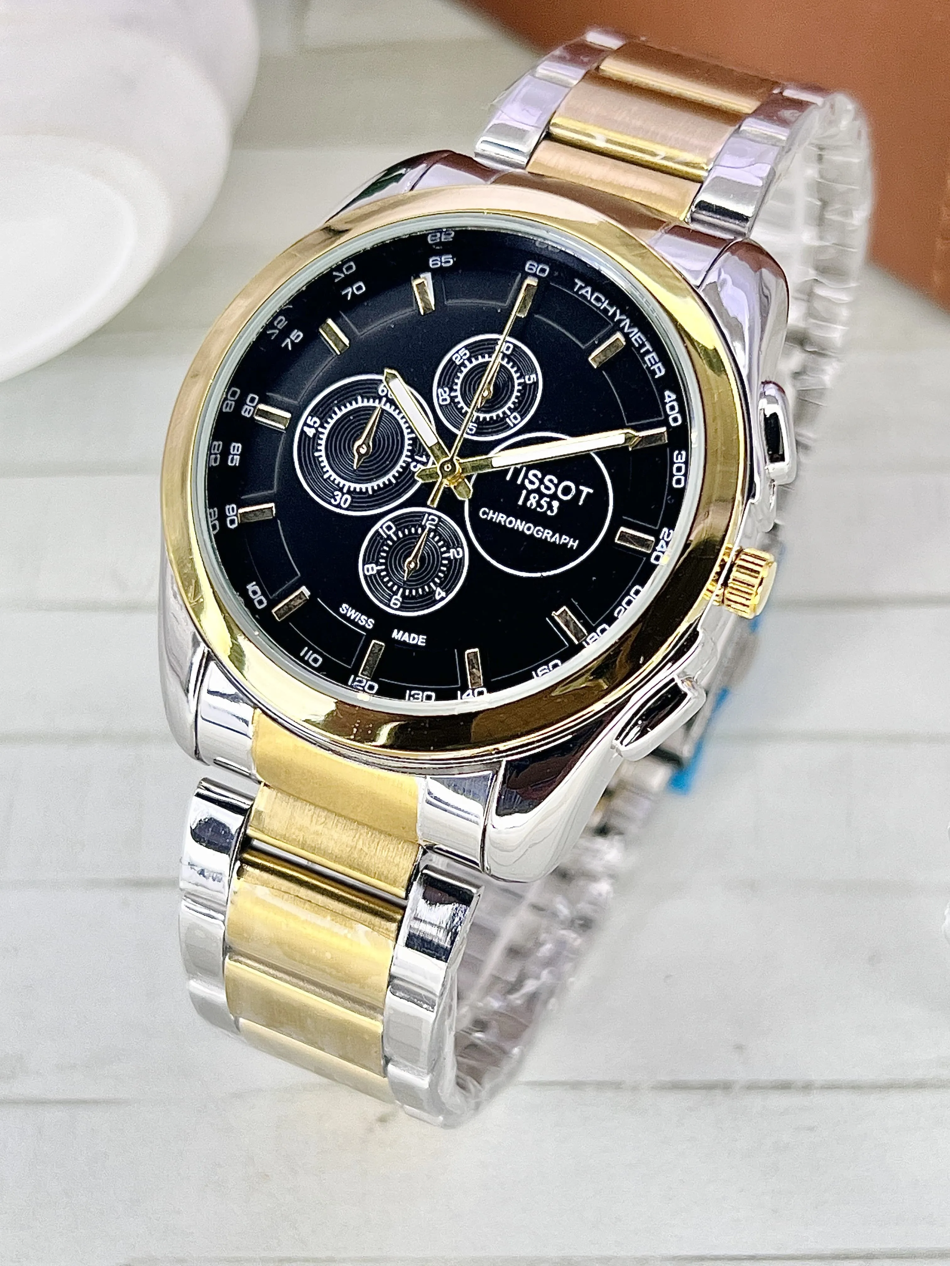 Tissot Gents Collection - Stylish Steel Chain, Water-Resistant, Heavy-Duty Watch