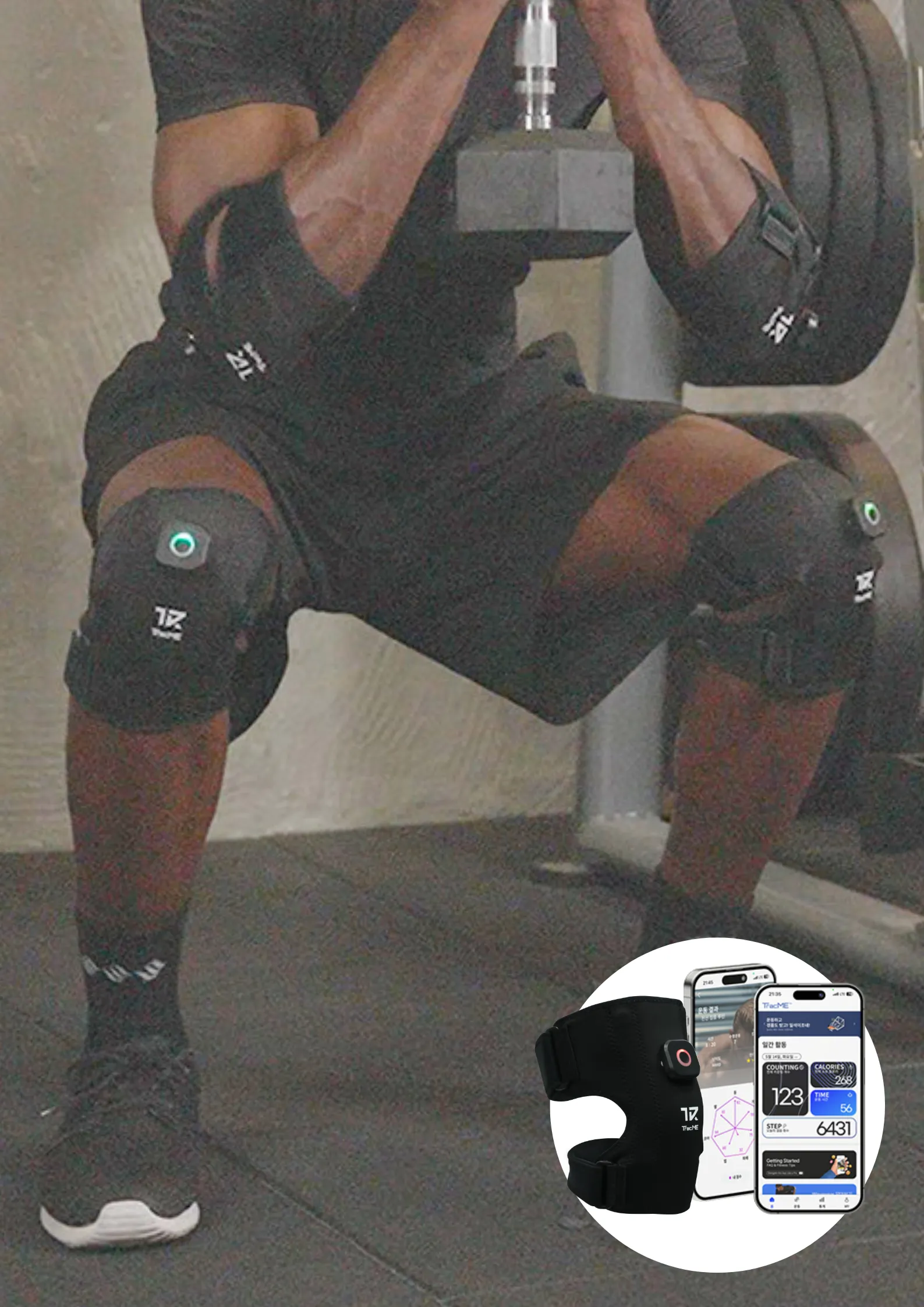 TracMe Full Set - AI Fitness with Movement Tracking Sleeves