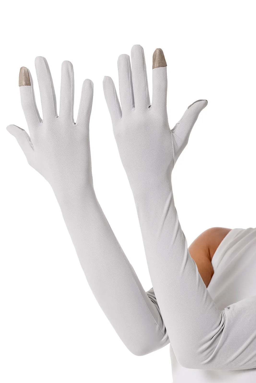 Unisex Culebra UV Long Sun Gloves | Sleek Grey
