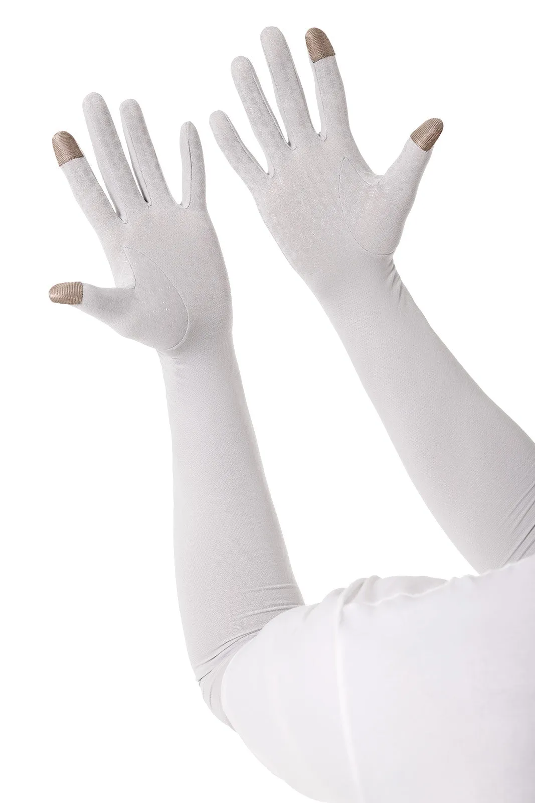 Unisex Culebra UV Long Sun Gloves | Sleek Grey