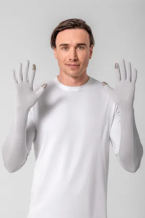 Unisex Culebra UV Long Sun Gloves | Sleek Grey