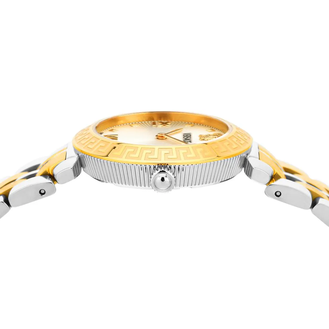 Versace Women 32 mm Size White-Silver Round Dial Analog Watch- VEOCA0324