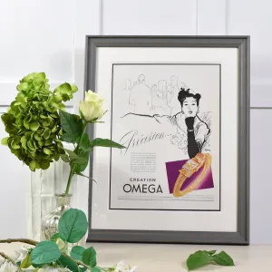 Vintage Omega Advert Print.