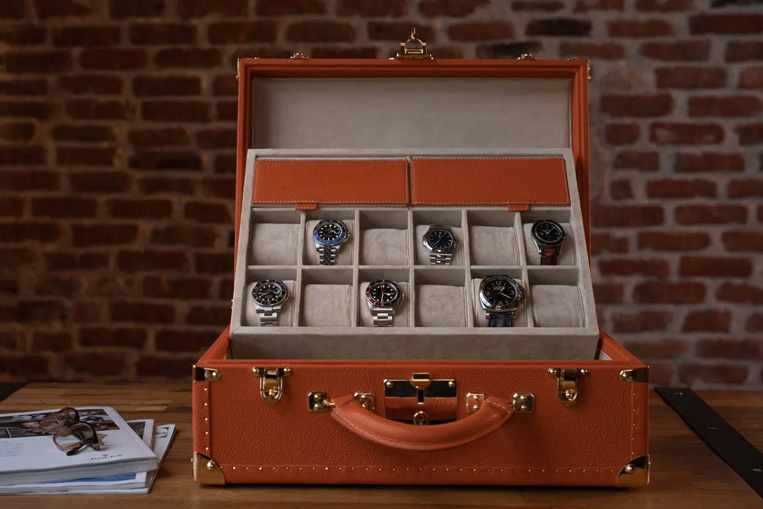 Watch Trunk - Togo Orange
