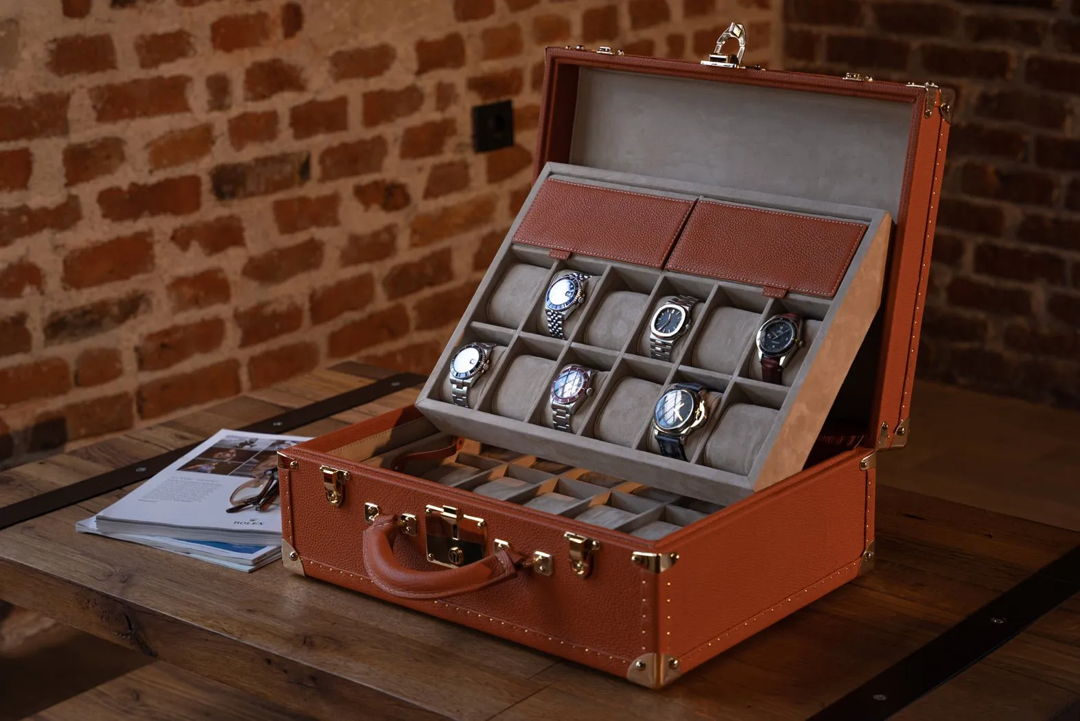 Watch Trunk - Togo Orange