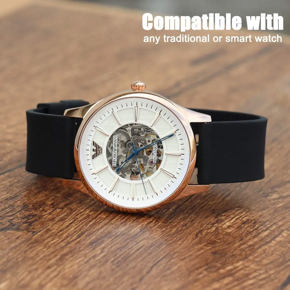 Wellfit Watch Strap, Soft Silicone Quick Release Watch Band, Stainless Steel Buckle, Choose Color & Width,18mm, 20mm, 22mm, Silky Smooth Rubber Watch Bands