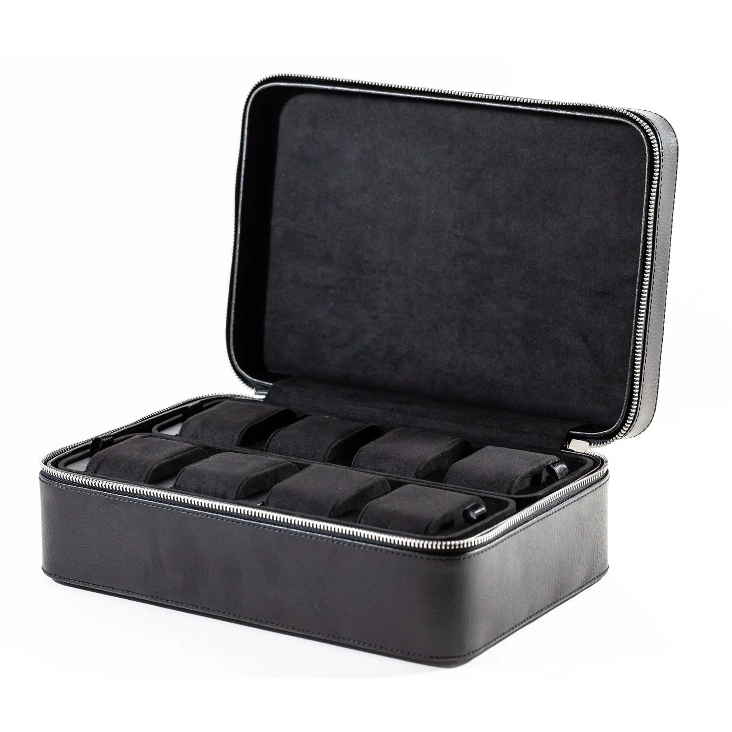 WOLF 8 Piece Travel Watch Case